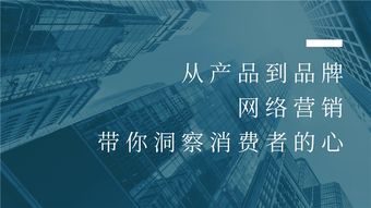 从产品到品牌 网络营销如何精准洞察消费者心智